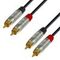 Adam Hall K4TCC0150 - кабель аудио REAN 2 x RCA (M) - 2 x RCA (M), 2 x 0.22 мм2, 1.5 м, черный