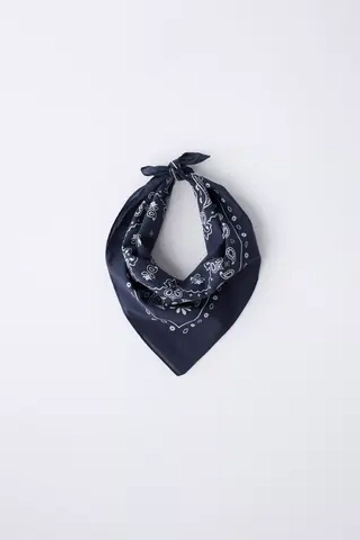 ZARA БАНДАНА КОВБОЙ, СИНИЙ