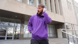 Худи SPACE OverSize Фиолетовый