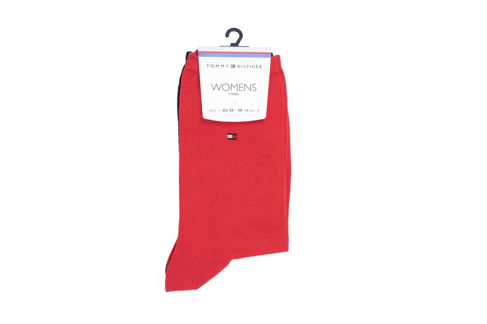 носки 2 пары Tommy Hilfiger - красный(371221)