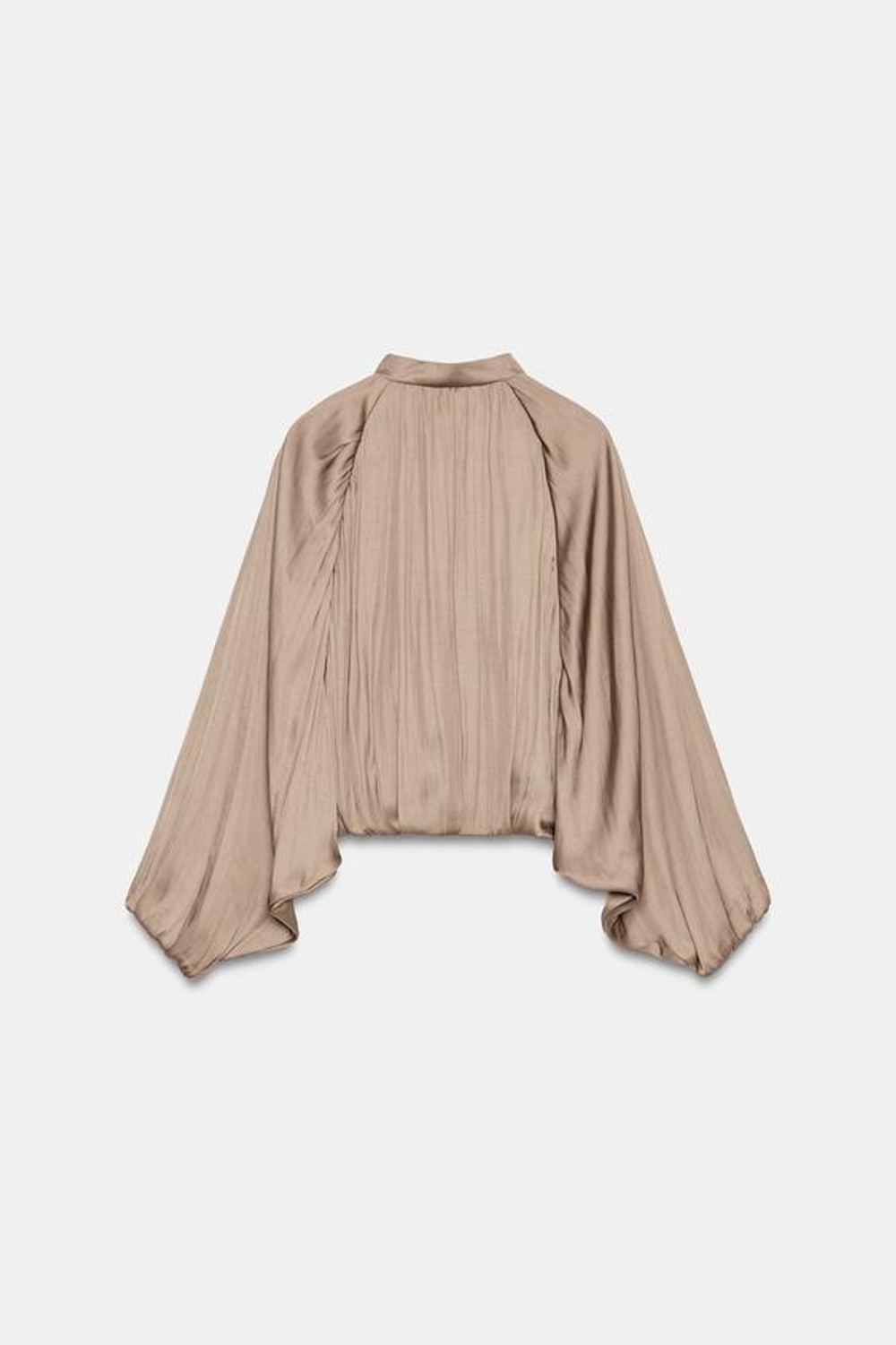 ZARA АТЛАСНЫЙ БОМБЕР, СЕРОВАТО-КОРИЧНЕВЫЙ