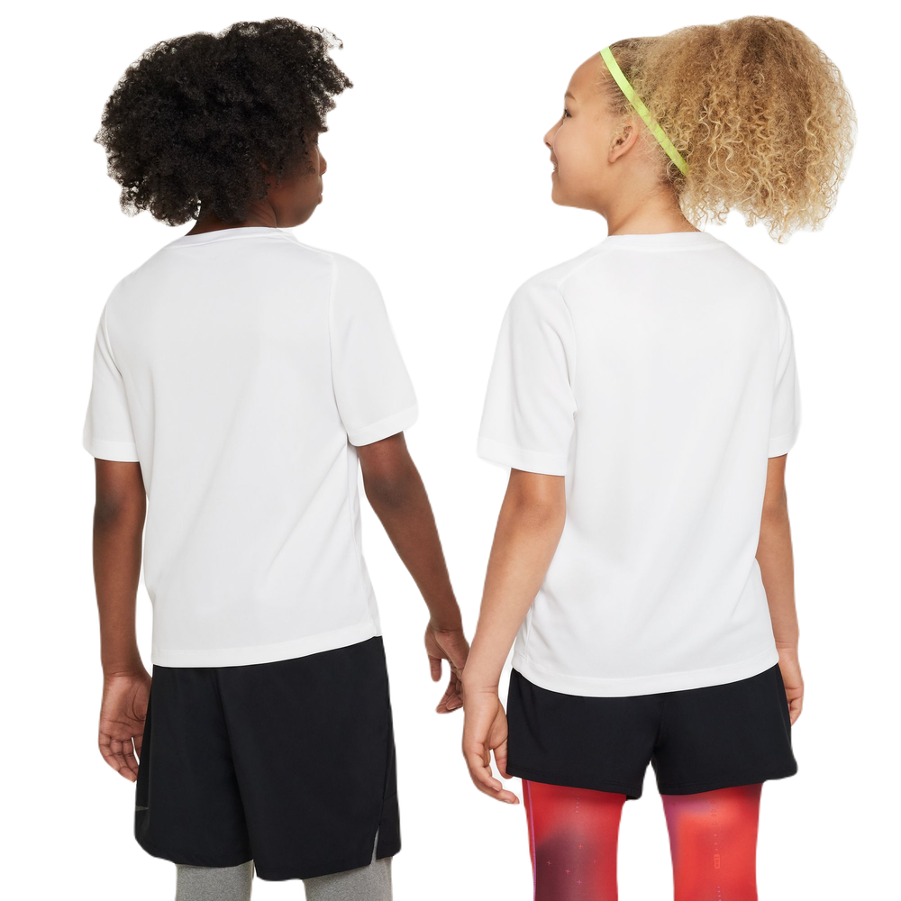 Футболка для мальчика теннисная Nike Dri-Fit Multi+ Training Top - white/black