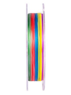 Леска плетёная LJ Vanrex EGI & JIGGING х4 BRAID Multi Color 150 м, 0,12 мм