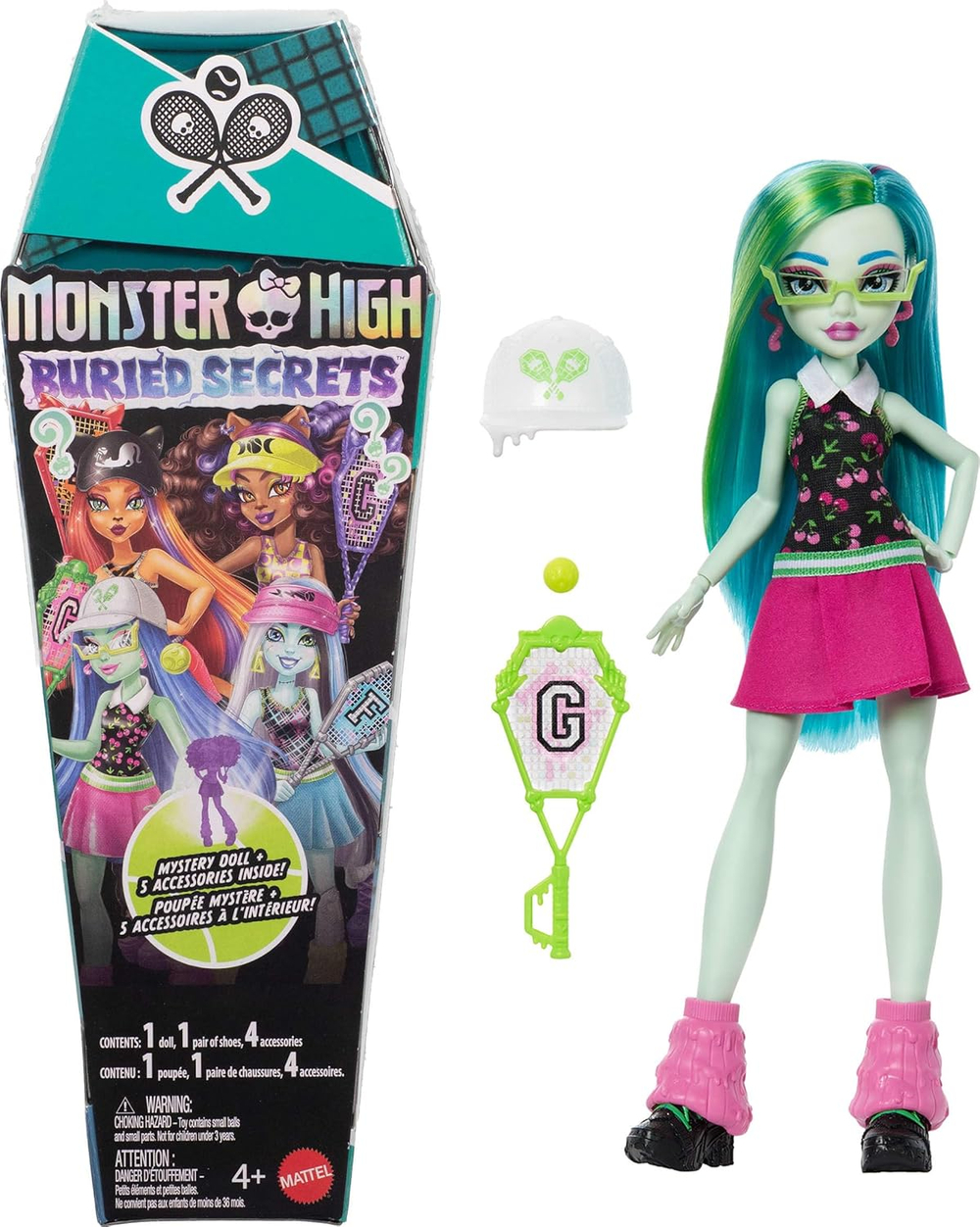 Кукла-сюрприз Monster high Buried Secrets Теннис