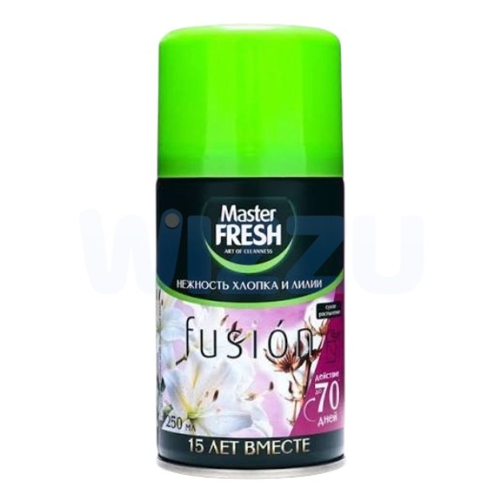 Master FRESH Освежитель воздуха сменный баллон Нежность хлопка и лилии 250 мл