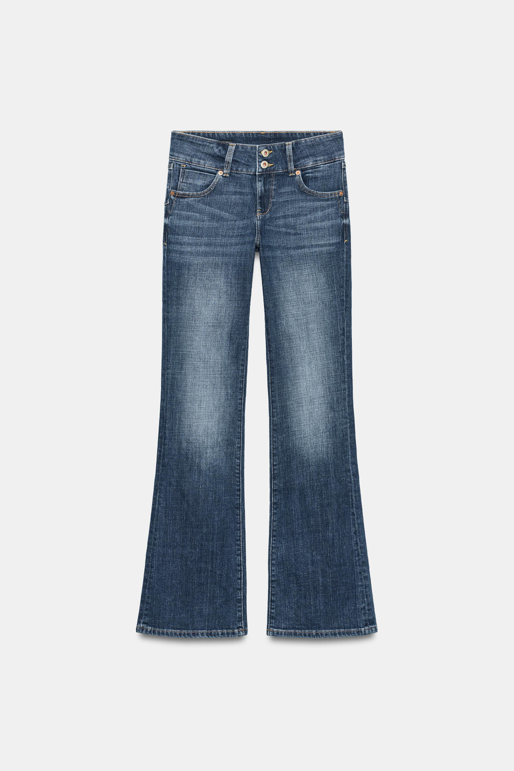 ДЖИНСЫ Z1975 BOOTCUT С НИЗКОЙ ПОСАДКОЙ И ШИРОКИМ ПОЯСОМ — ZARA
