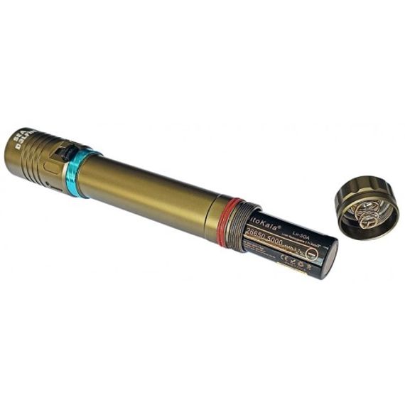 Фонарь DELFiN D7 Pro 1200 lm теплый свет