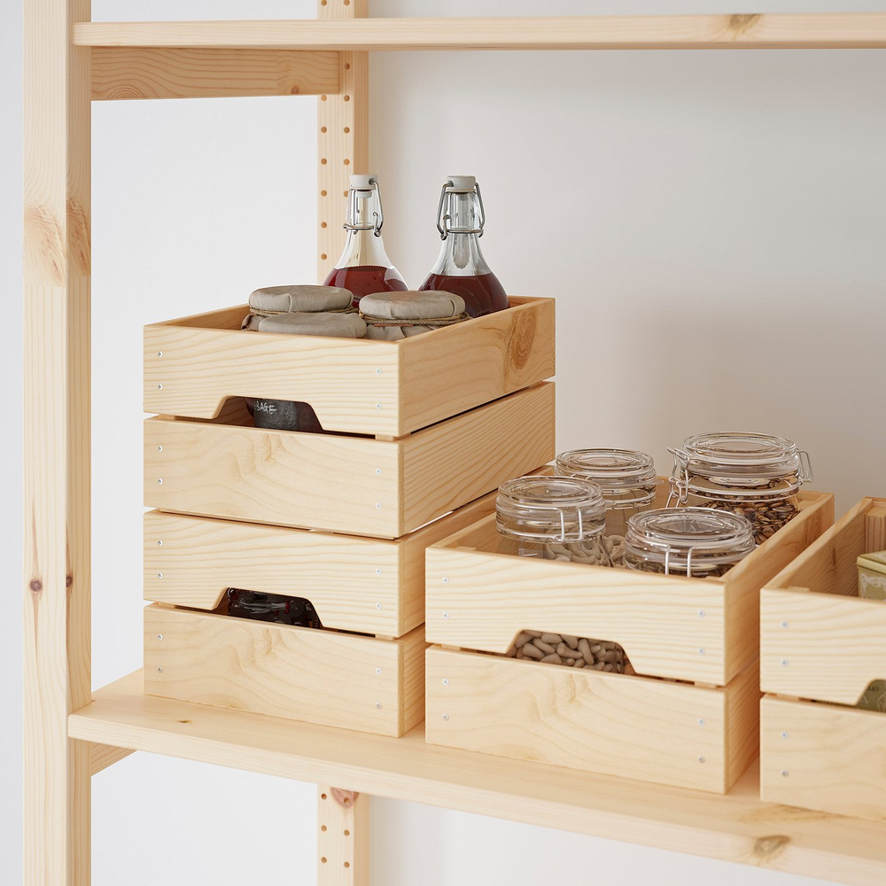 IKEA KNAGGLIG  (ИКЕА КНАГГЛИГ)  -  Ящик - сосна 23х31х15 см