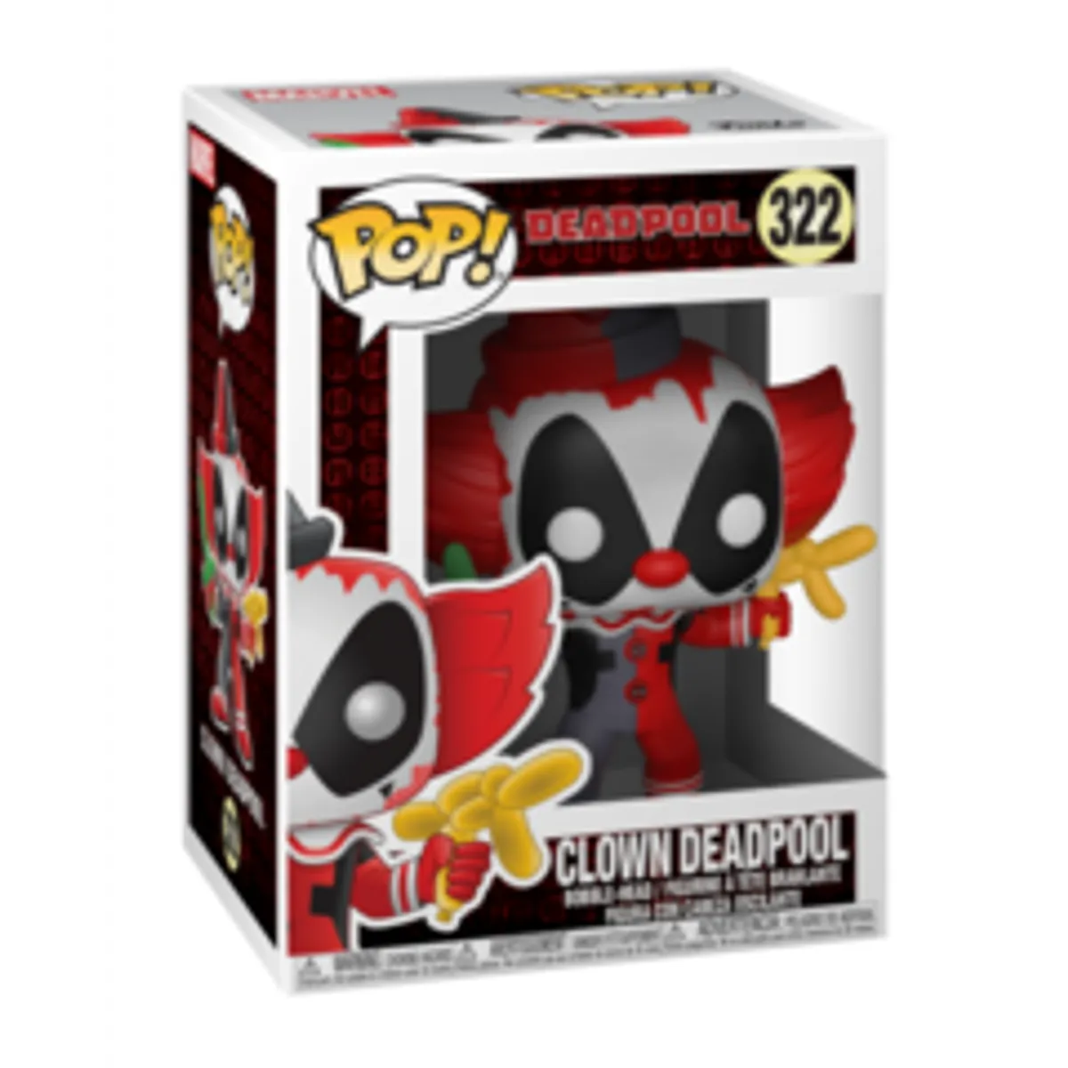 Фигурка Funko POP! Marvel. Deadpool: Clown Deadpool (322)