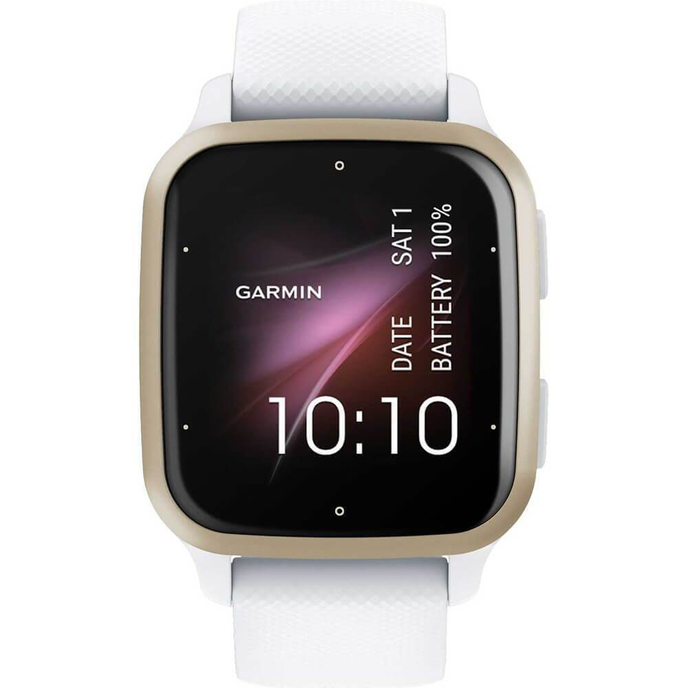 Умные часы Garmin Venu Sq 2 Cream Gold Aluminium Bezel with White Band 010-02701-11
