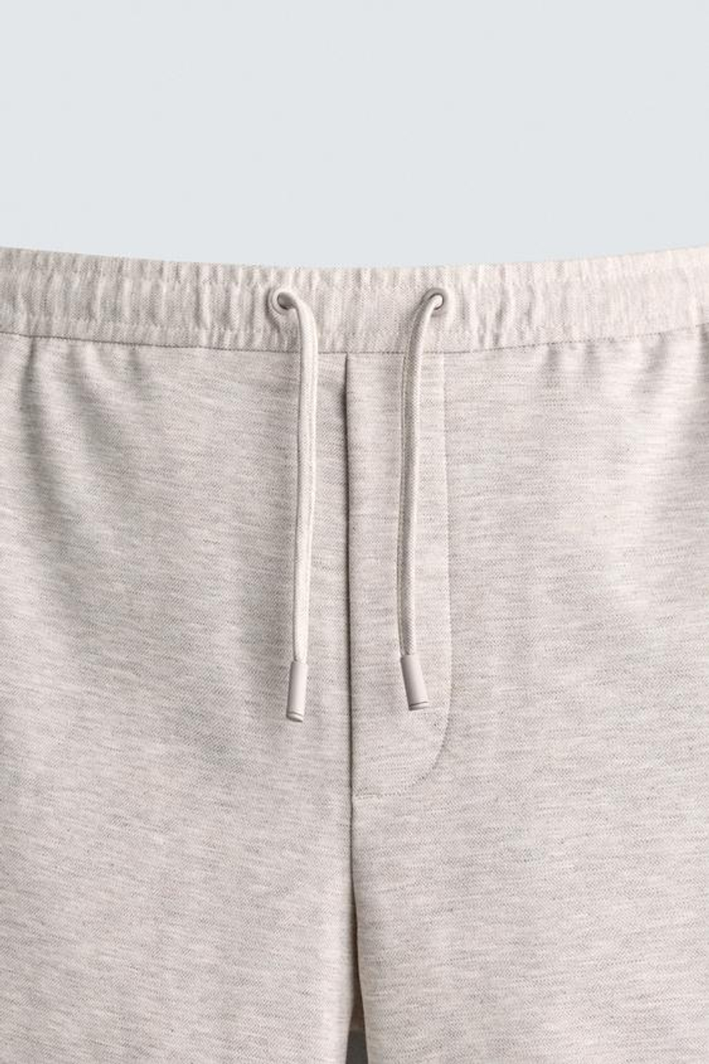 ZARA ШОРТЫ REGULAR FIT COMFORT, ЭКРЮ МЕЛАНЖ