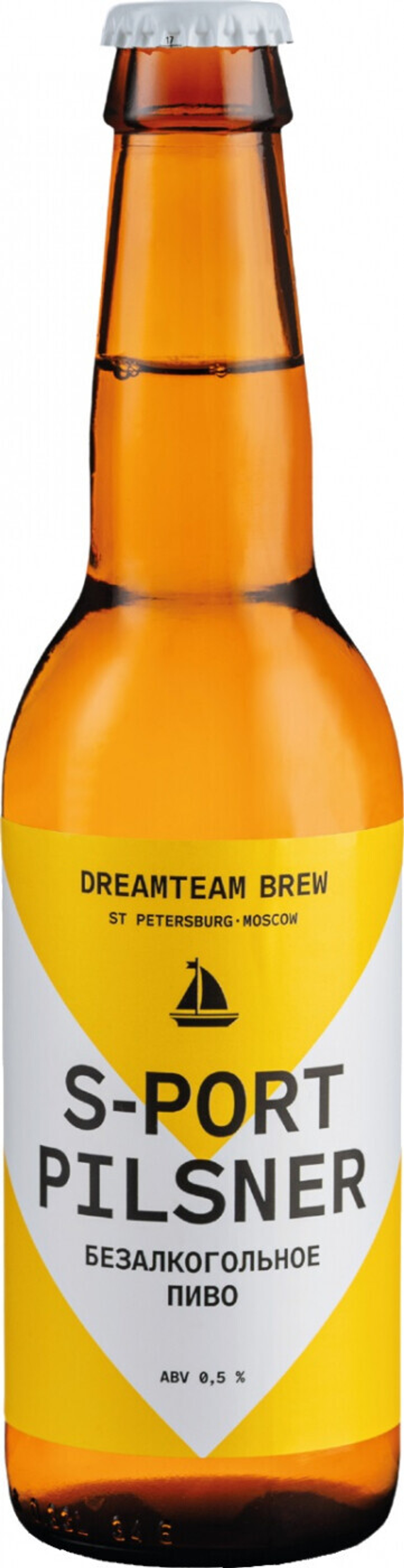 Пиво Дримтим Спорт Пилснер Безалкогольное / Dreamteam Sport Pilsner 0.33 - стекло