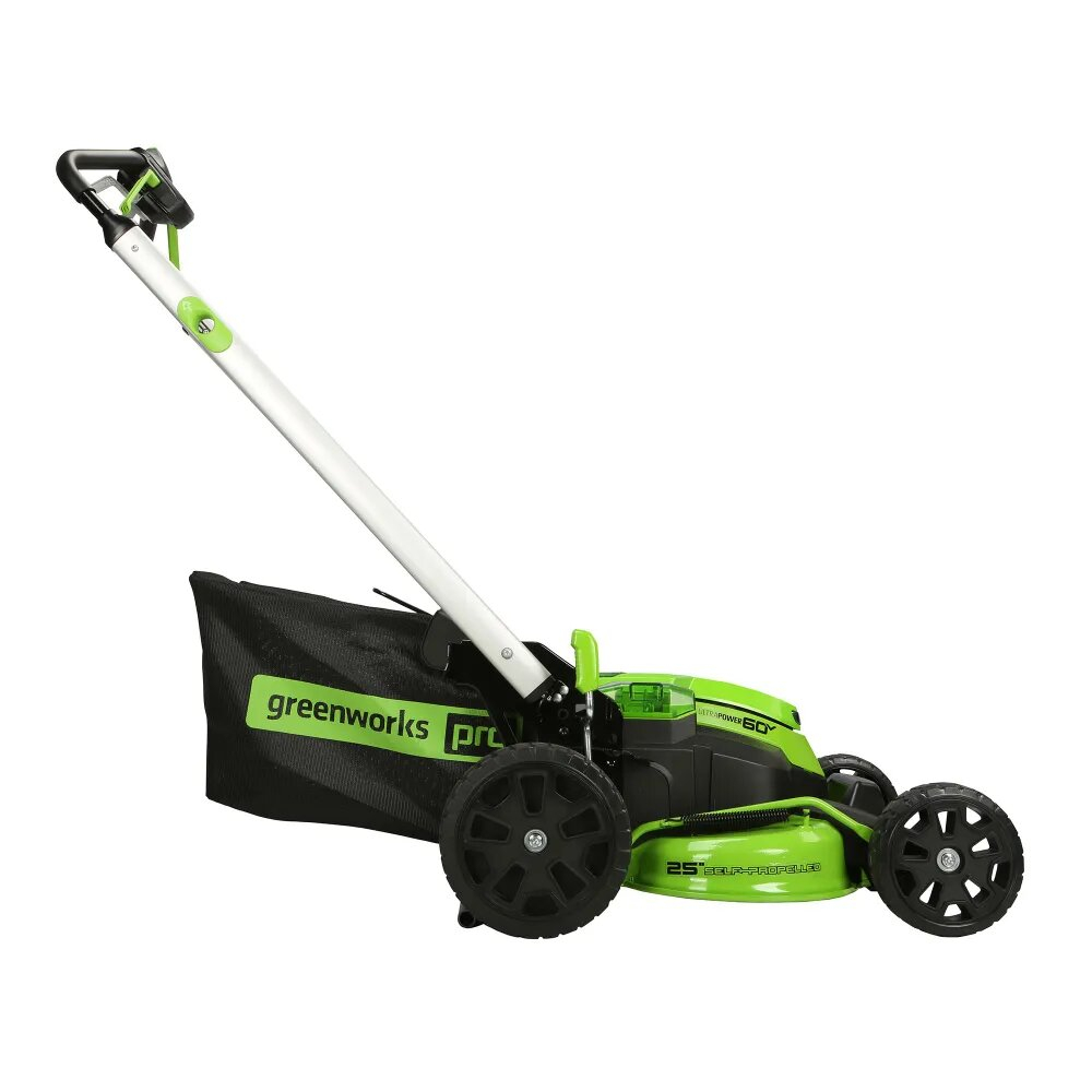 Газонокосилка аккумуляторная самоходная 61 см ТwinForсe Greenworks 60V GD60LM61 2519107, бесщеточная, без АКБ и ЗУ