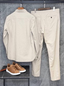Льняной костюм Zegna