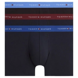 Мужские спортивные боксеры Tommy Hilfiger Stretch Cotton Boxer Brief 3P - opal blue/burgundy/blue spell