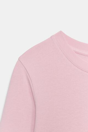 ZARA БОДИ С ДЛИННЫМИ РУКАВАМИ, ПАСТЕЛЬНО-РОЗОВЫЙ