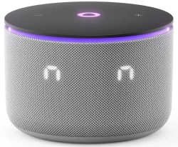 Умная колонка Yandex Станция Мини 3 Про Алиса серый 18W 1.0 BT/Wi-Fi (YNDX-00059GRY)