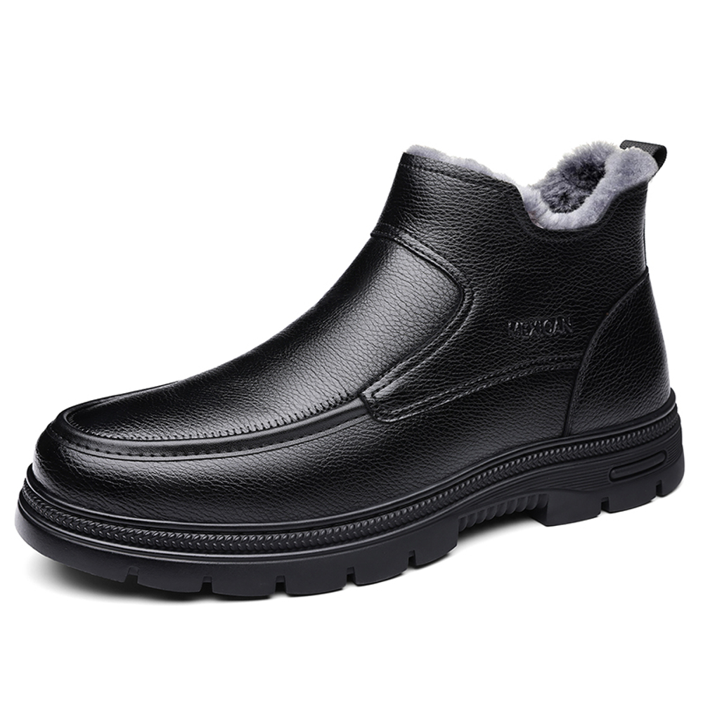 CHENGSHILUOTUO Elderly Insulated Shoes Men"s
