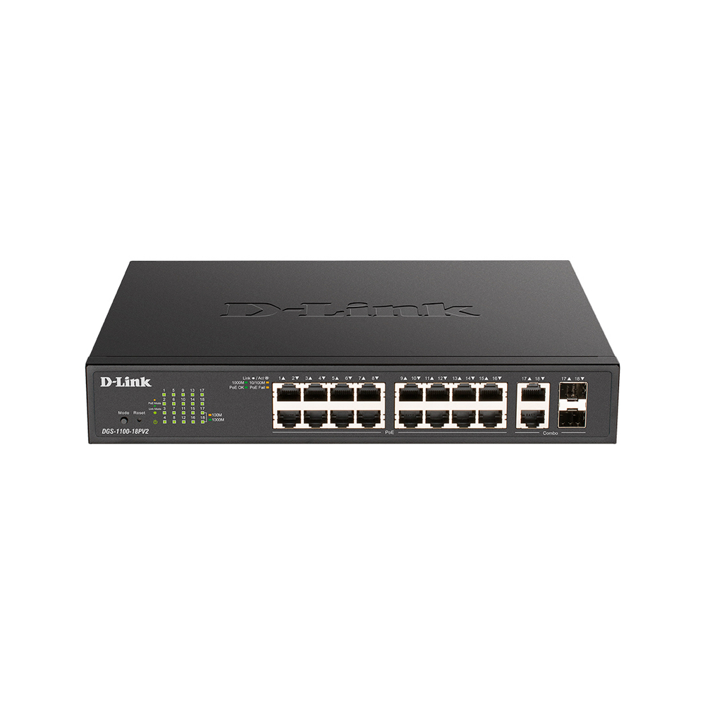 Коммутатор D-Link DGS-1100-18PV2/A3A