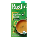 Pacific Foods, органический куриный бульон из курицы, с низким содержанием натрия, 907 г (32 жидк. унции)