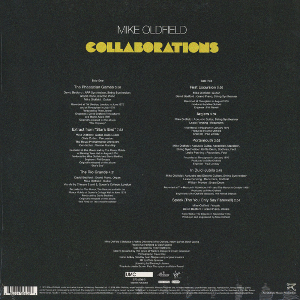 Mike Oldfield / Collaborations (LP)