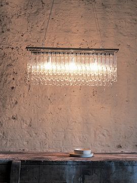Orche drizzle chandelier rectangular