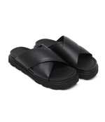 Кожаные шлепанцы w capitelle crossband UGG - черный(1152672)