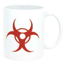 Кружка Биохазард Biohazard на белом фоне (486)