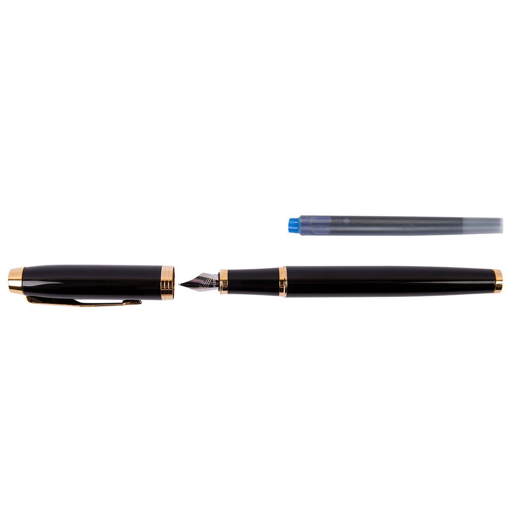 Ручка перьевая Parker IM Black GT, черный глянцевый корпус, позолоченные детали 1931645