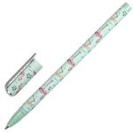 Ручка шариковая BRAUBERG SOFT TOUCH STICK "FLAMINGO", 1шт, СИНЯЯ, мягкое покрытие, узел 0,7 мм, 143705