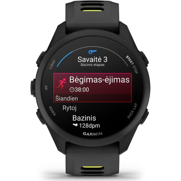 Умные часы Garmin Forerunner 170, Черный | Black/Amp Yellow (010-03920-00 | 010-03920-50)