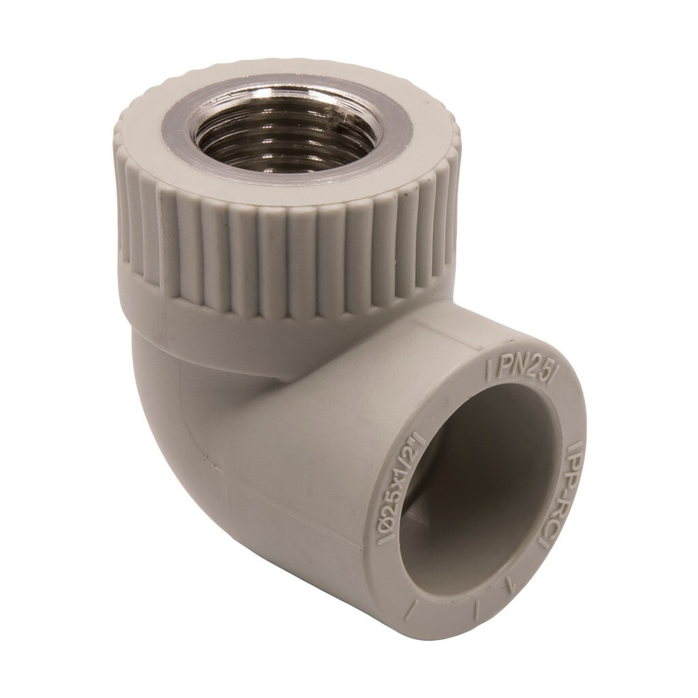 Уголок комб. вн 25х1/2'' EVER® СЕРЫЙ (Россия)