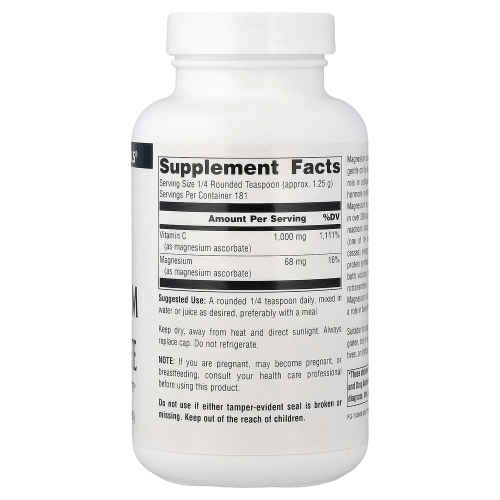 Source Naturals, аскорбат магния, 226,8 г (8 унций)