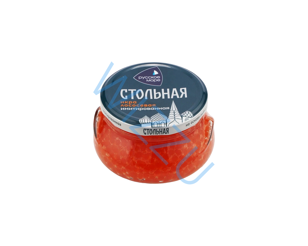 Икра Русское Море Лососевая Стольная аналоговая ст/б 480г