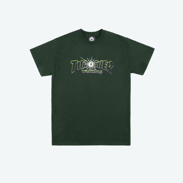 Футболка Thrasher X AWS - Nova (forest green) артикул: - купить в магазине Дайс