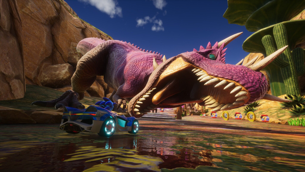 Sonic Racing CrossWorlds + Pre Order Bonus (диск для PS4, интерфейс и субтитры на русском языке)