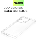 Чехол BROSCORP для Poco M6 Pro (арт.XM-PM6PRO(4G)-TPU-01-TRANSPARENT )