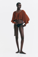 Короткий топ-накидка - H&M
