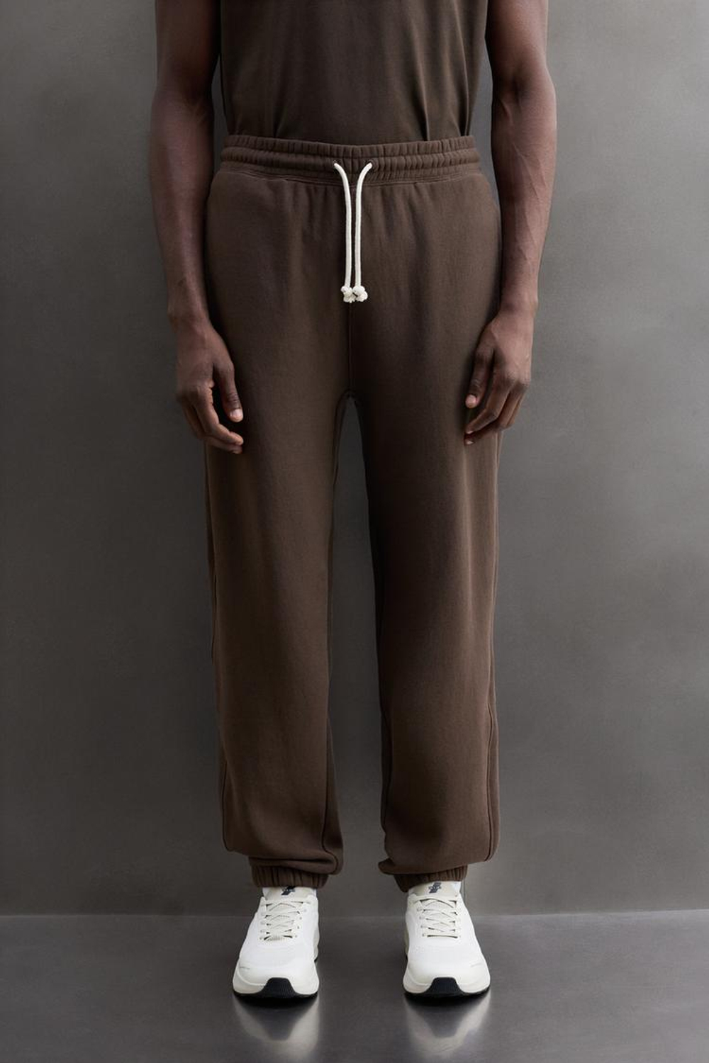 ZARA ДЖОГГЕРЫ RELAXED FIT, КОРИЧНЕВЫЙ