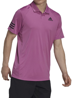 Мужское теннисное поло Adidas Club 3STR Polo - Фиолетовый
