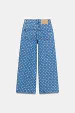 ДЖИНСЫ Z1975 CULOTTE С ВЫСОКОЙ ПОСАДКОЙ И ПРИНТОМ В ГОРОШЕК — ZARA