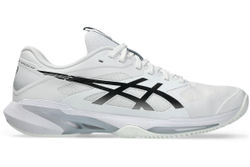Мужские теннисные кроссовки Asics Solution Speed FF 4 Clay - white/black