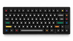 Набор клавиш Geekboards «Dots Black XDA»