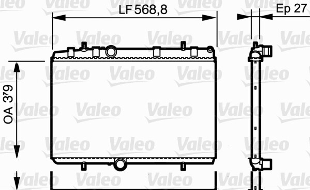 VALEO - 734338-VAL - Radiator, engine cooling