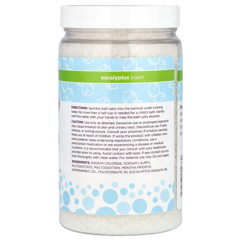 Boogie Wipes, успокаивающая соль для ванн, с эвкалиптом, 425 г (15 унций)
