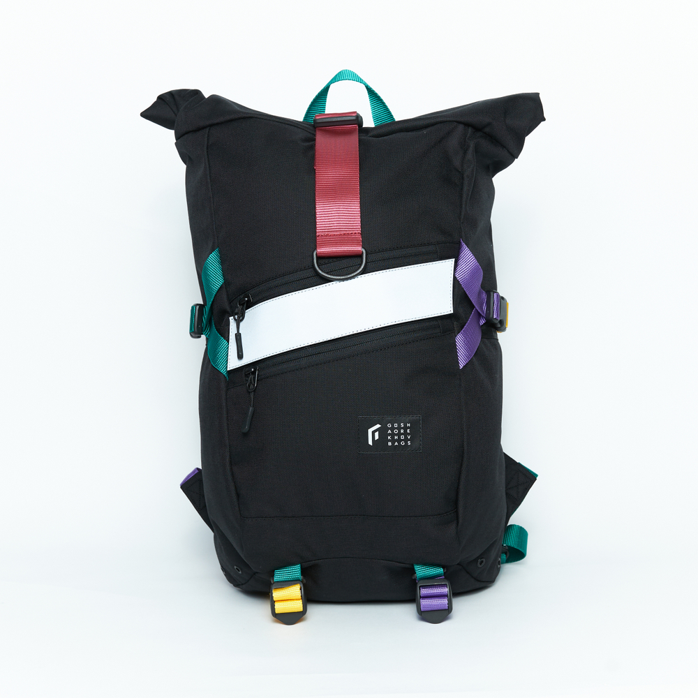 Рюкзак Technic Rolltop M черный/цветной