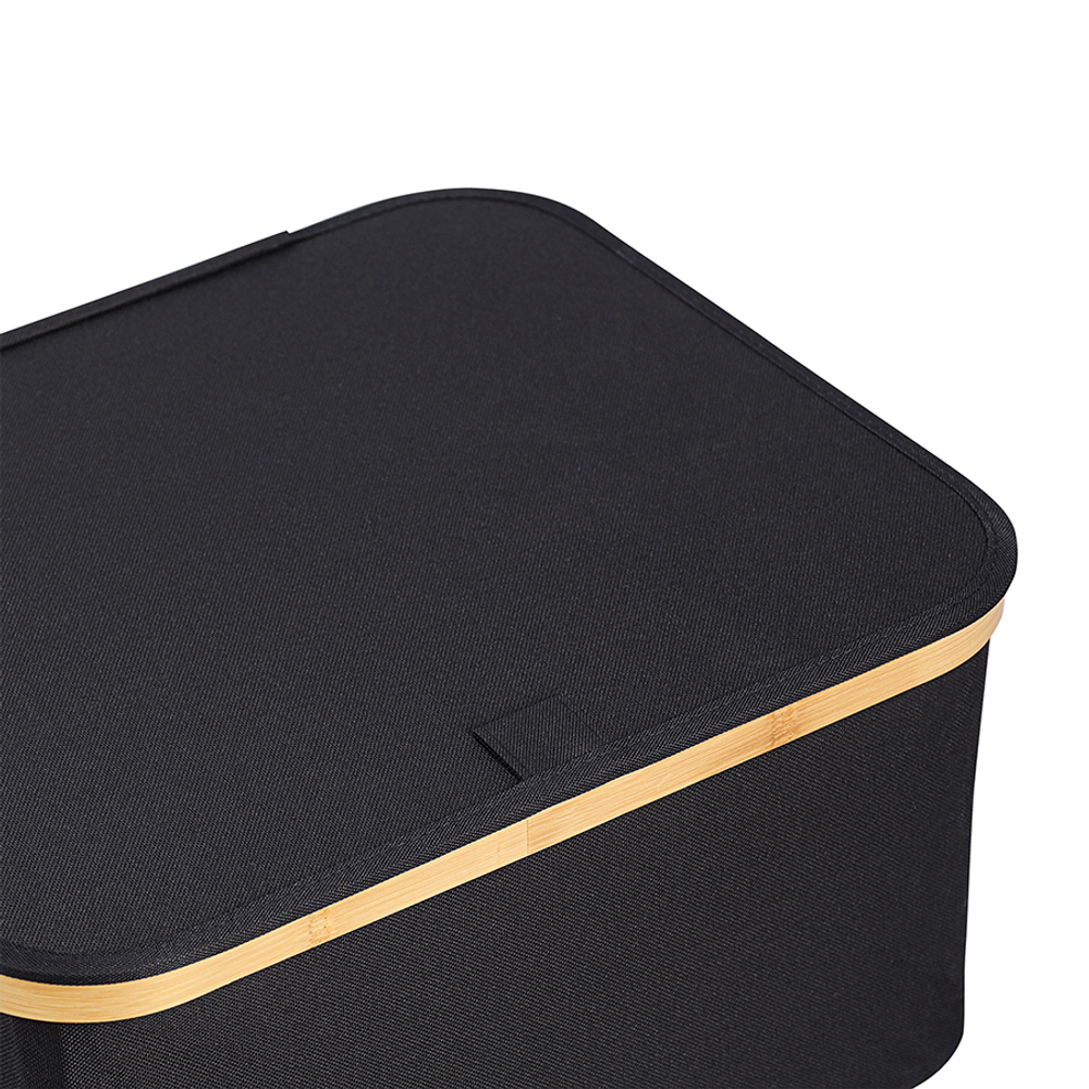 Корзина для белья 40x33x20см Smart Solutions Neat Low черная