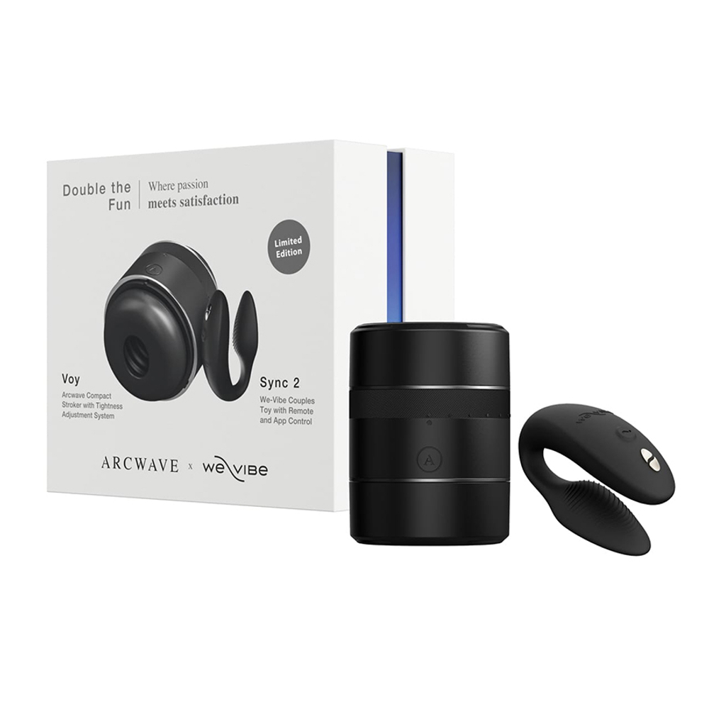 Набор интимных игрушек для пар (мастурбатор ARCwave Voy + вибратор We-Vibe Sync 2) ARCwave Double the Fun Set