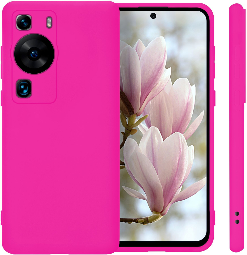 Мягкий Soft Touch чехол из силикона для HUAWEI P60 / P60 PRO с бархатной подкладкой