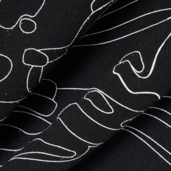 Мужская теннисная футболка Lacoste Ultra Dry Crocodile Print Sport - black/white